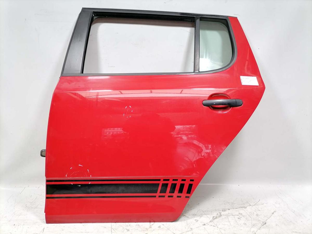 Skoda Fabia 2 5J original T&uuml;r hinten links Coridarot LF3K Flie&szlig;heck Bj.2012